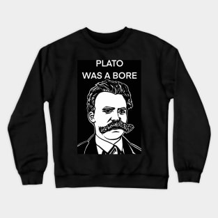 FRIEDRICH NIETZSCHE quote .13 - ink portrait Crewneck Sweatshirt